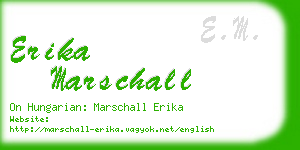 erika marschall business card